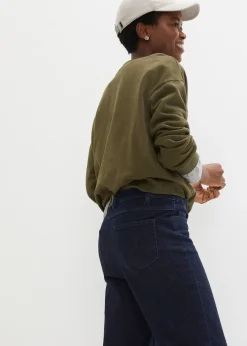 Jean taille haute Wide Leg, taille confortable