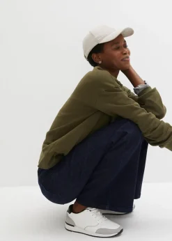 Jean taille haute Wide Leg, taille confortable