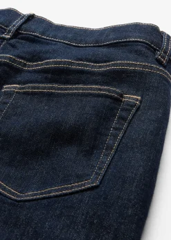 Jean taille mi-haute, ample et thermique à doublure jersey