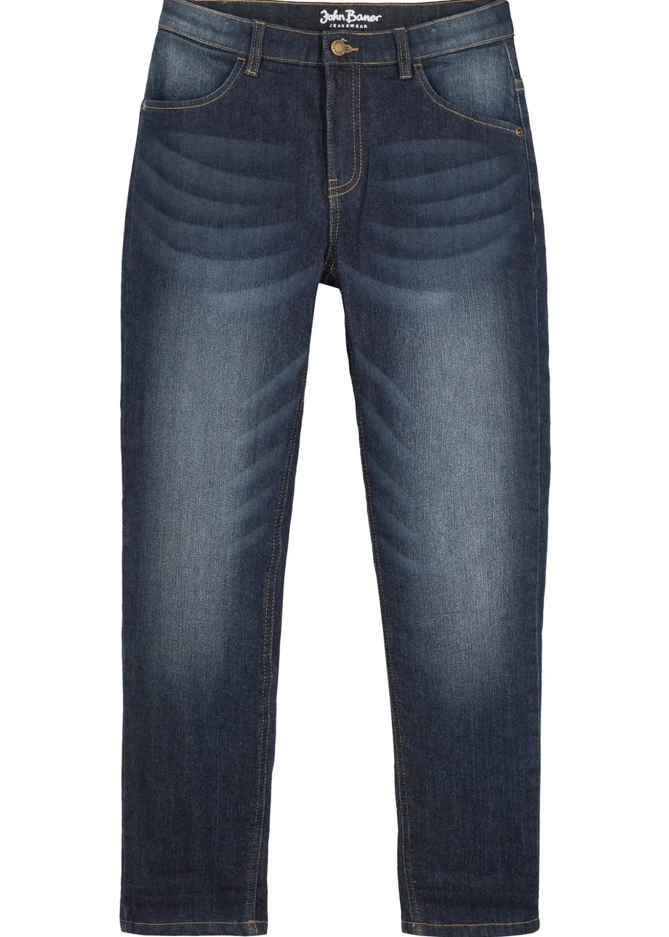 Jean thermique droit et slim avec doublure polaire