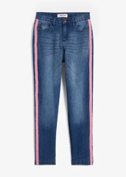 Jean thermique taille mi-haute, doublure jersey