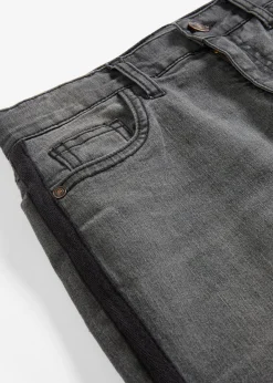 Jean thermique taille mi-haute, doublure jersey