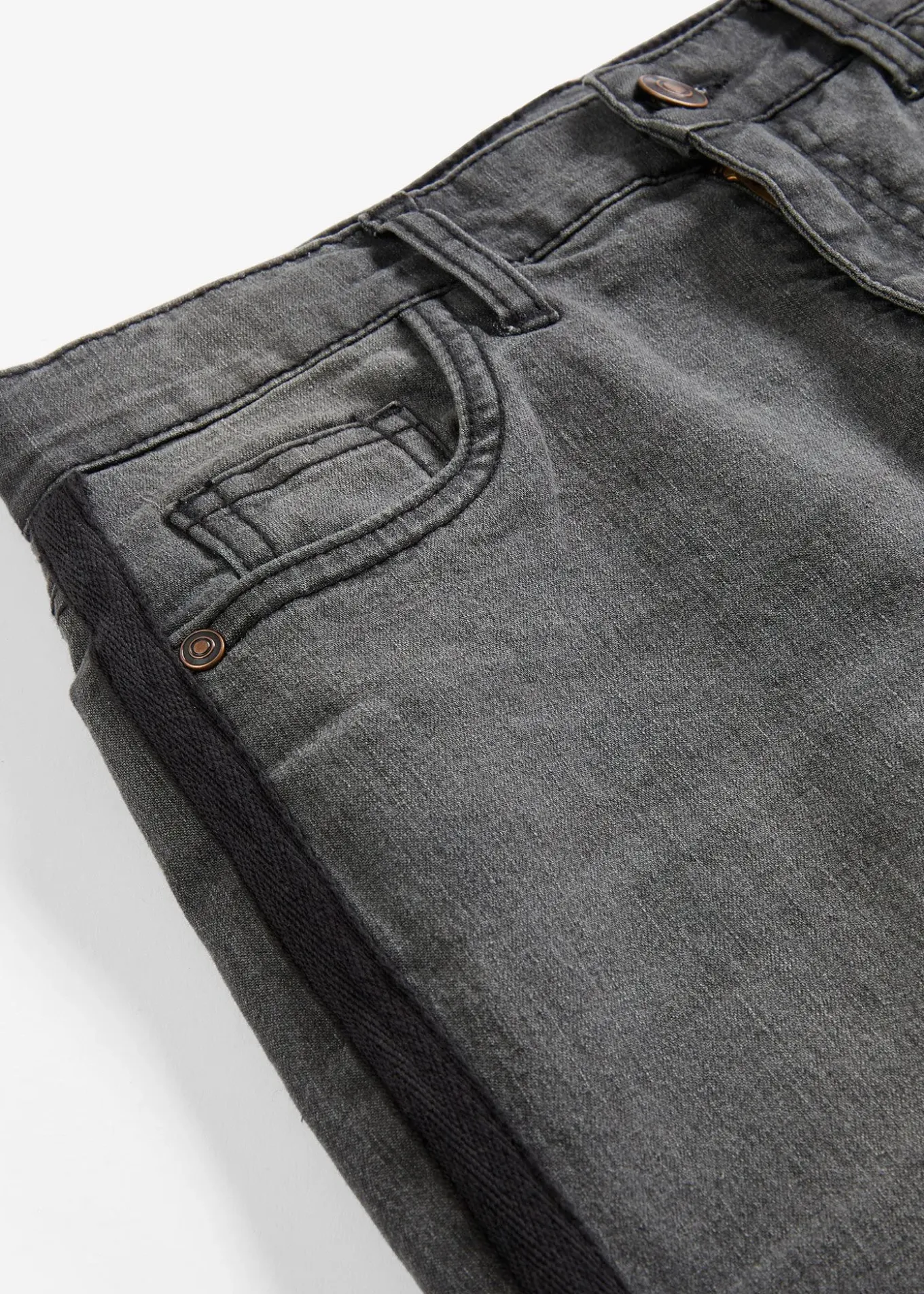 Jean thermique taille mi-haute, doublure jersey