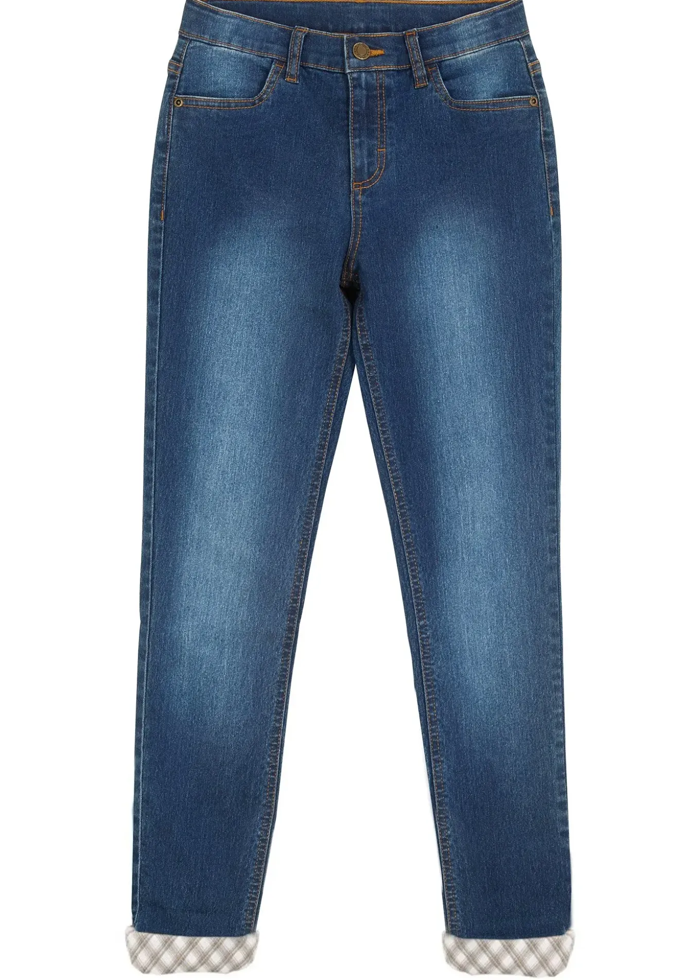 Jean thermo fille avec doublure en flanelle