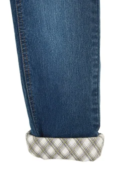 Jean thermo fille avec doublure en flanelle