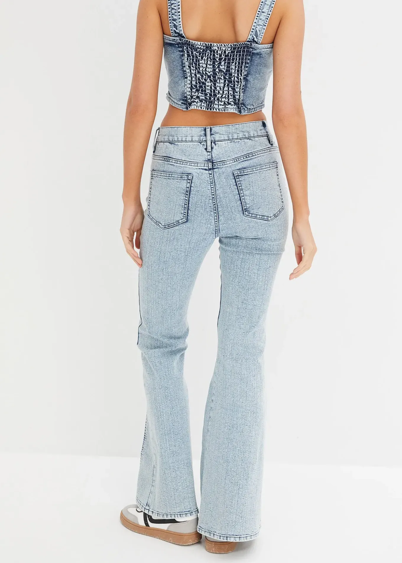 Jean évasé taille haute