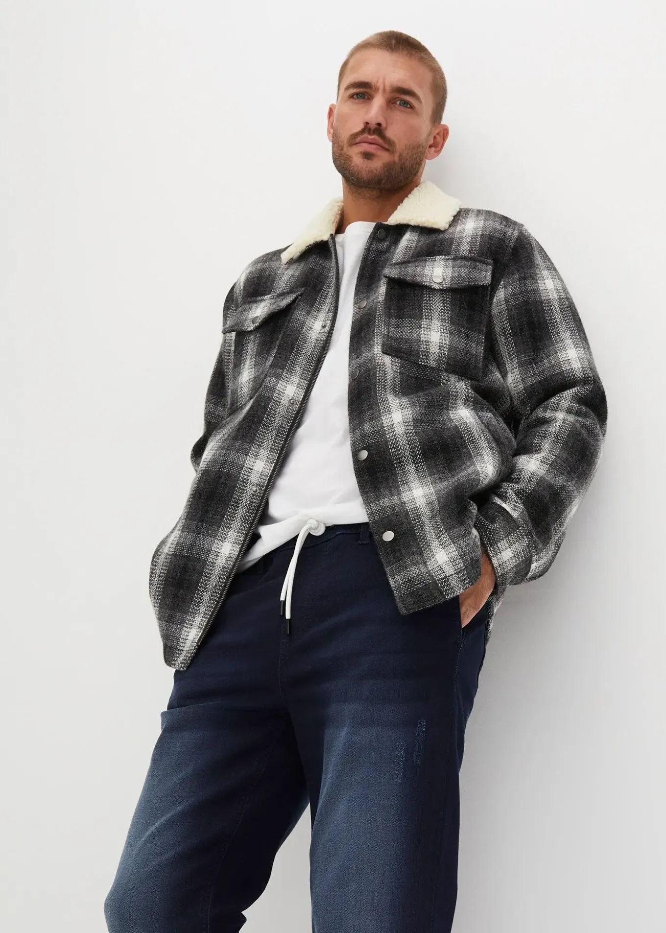 Jean-jogging regular à taille élastiquée, droit