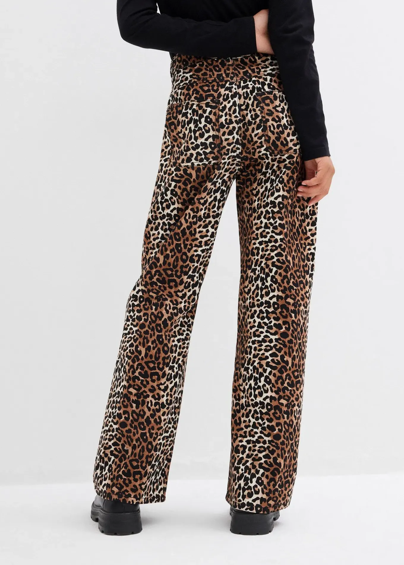 Jeans Wide Leg taille mi-haute