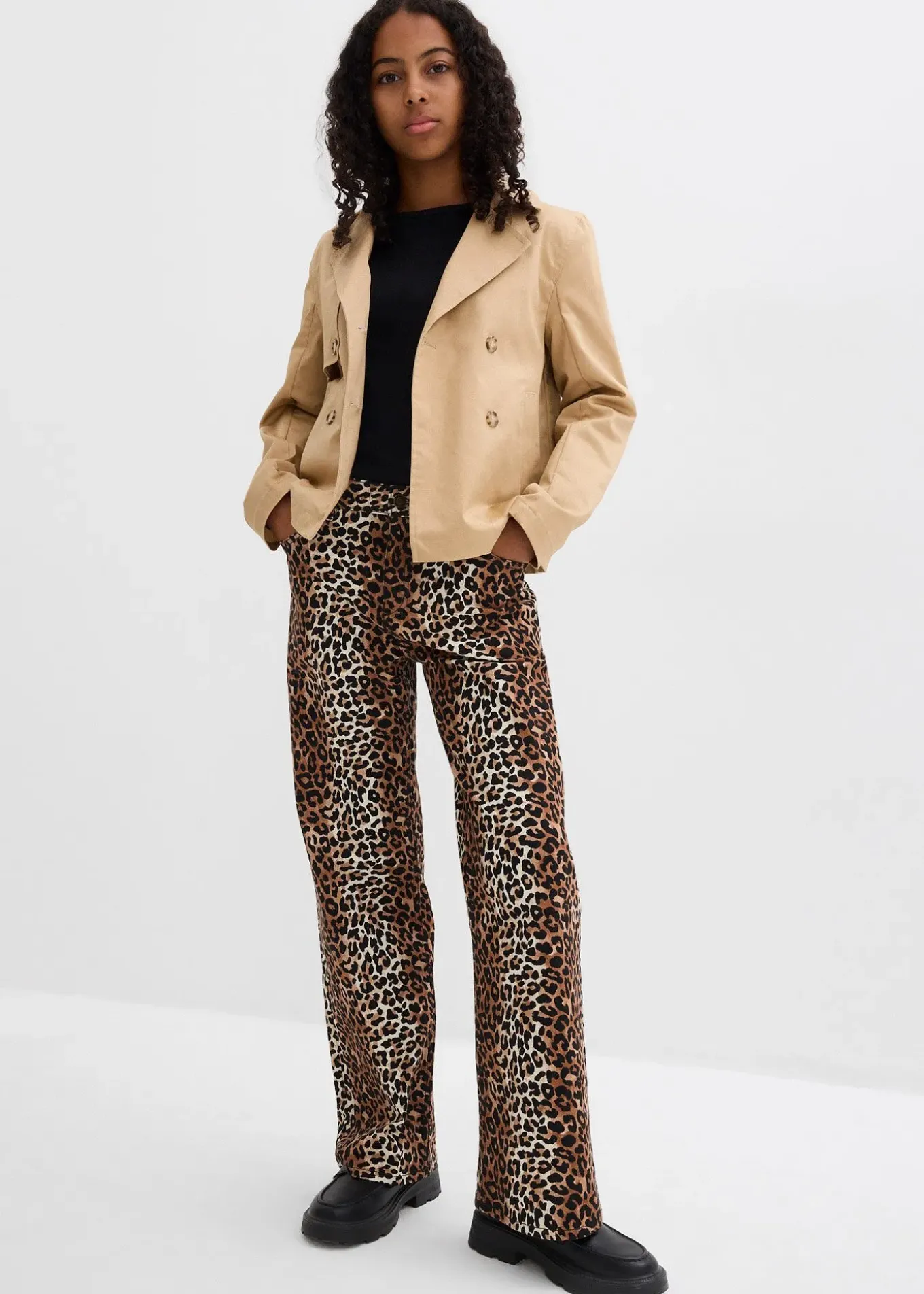 Jeans Wide Leg taille mi-haute