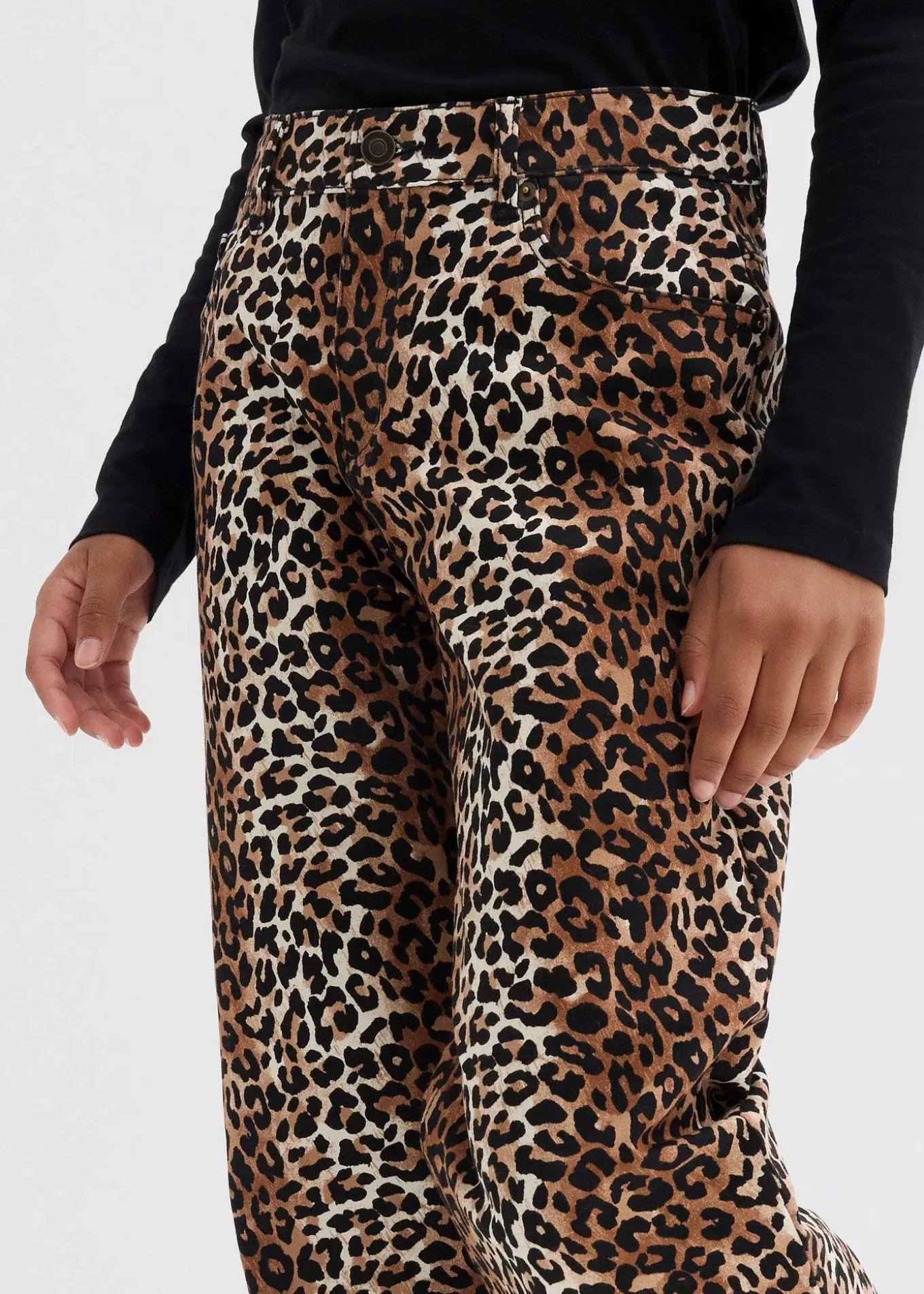 Jeans Wide Leg taille mi-haute