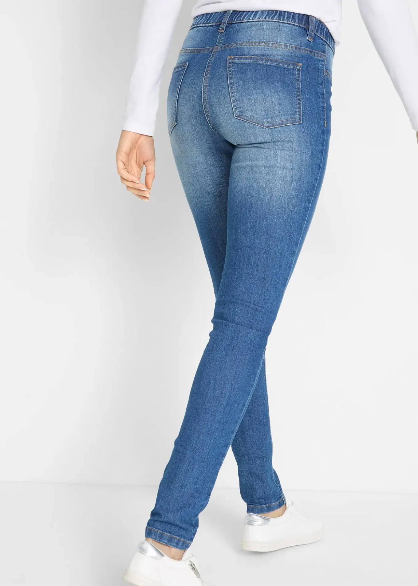 Jegging à taille mi-haute et élastiquée