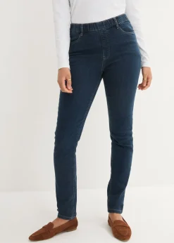 Jegging extensible, taille haute et élastiquée
