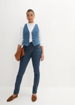 Jegging extensible, taille haute et élastiquée