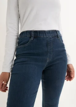 Jegging extensible, taille haute et élastiquée