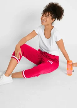Jogging longueur 3/4 en coton extensible