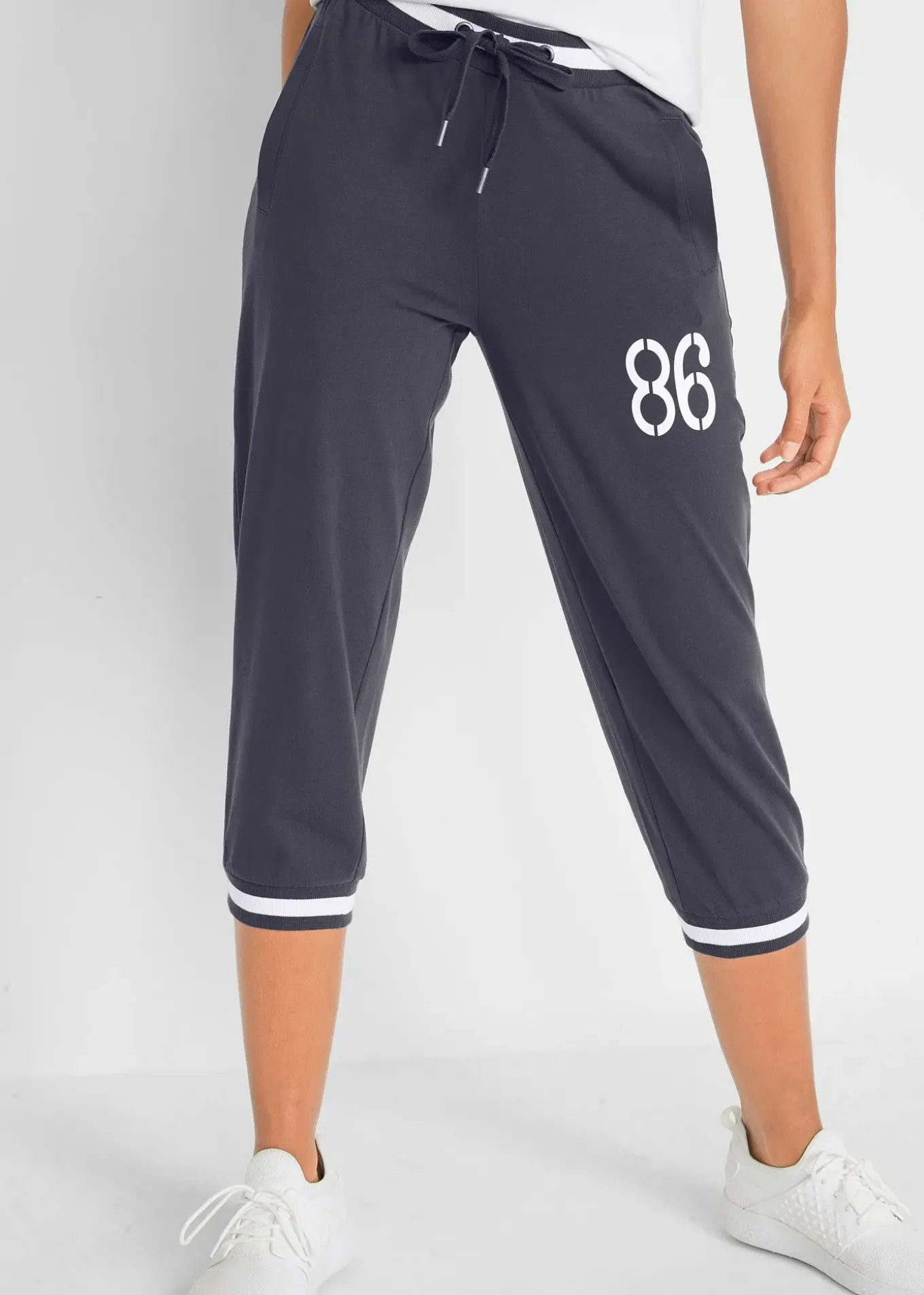Jogging longueur 3/4 en coton extensible