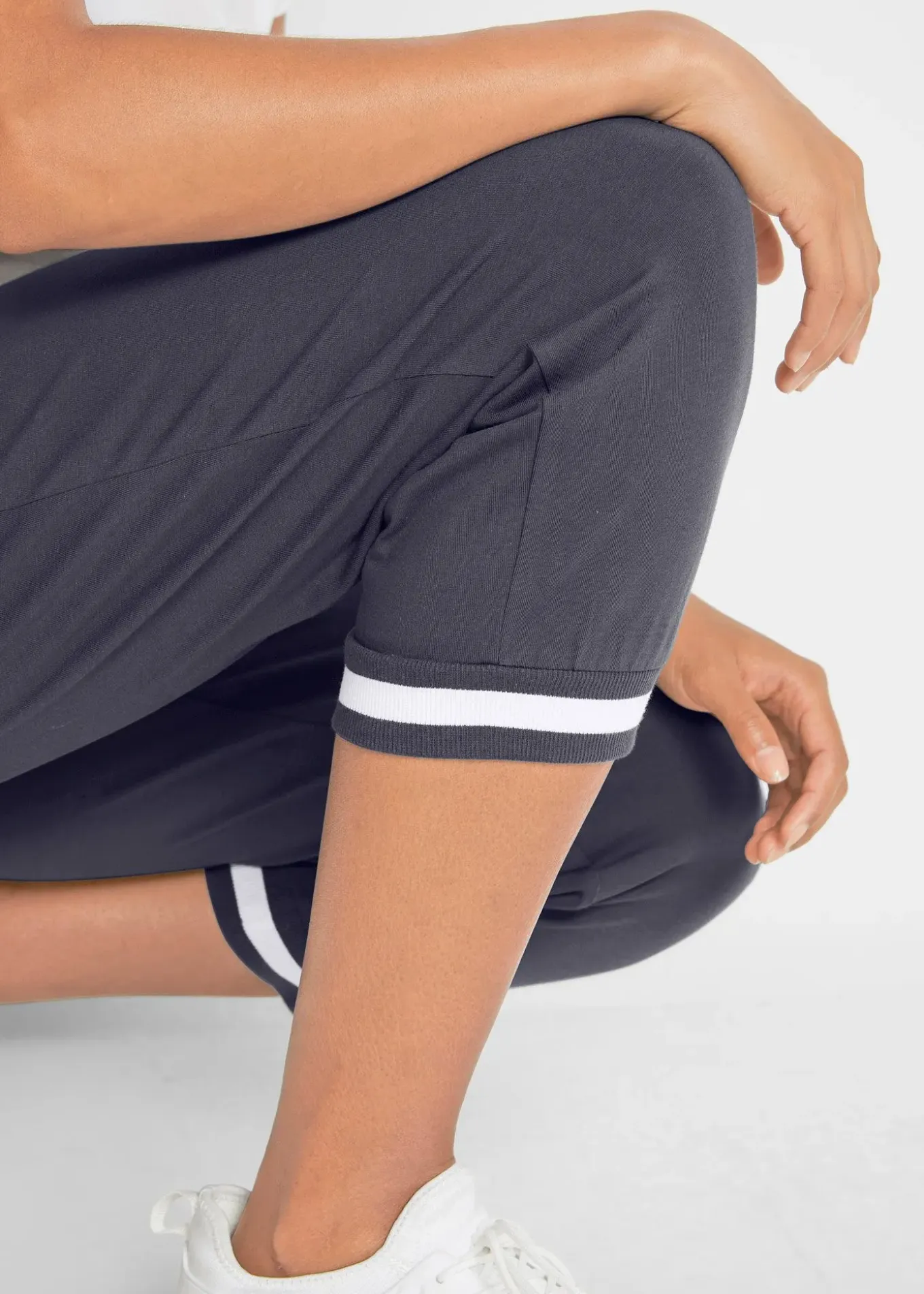 Jogging longueur 3/4 en coton extensible