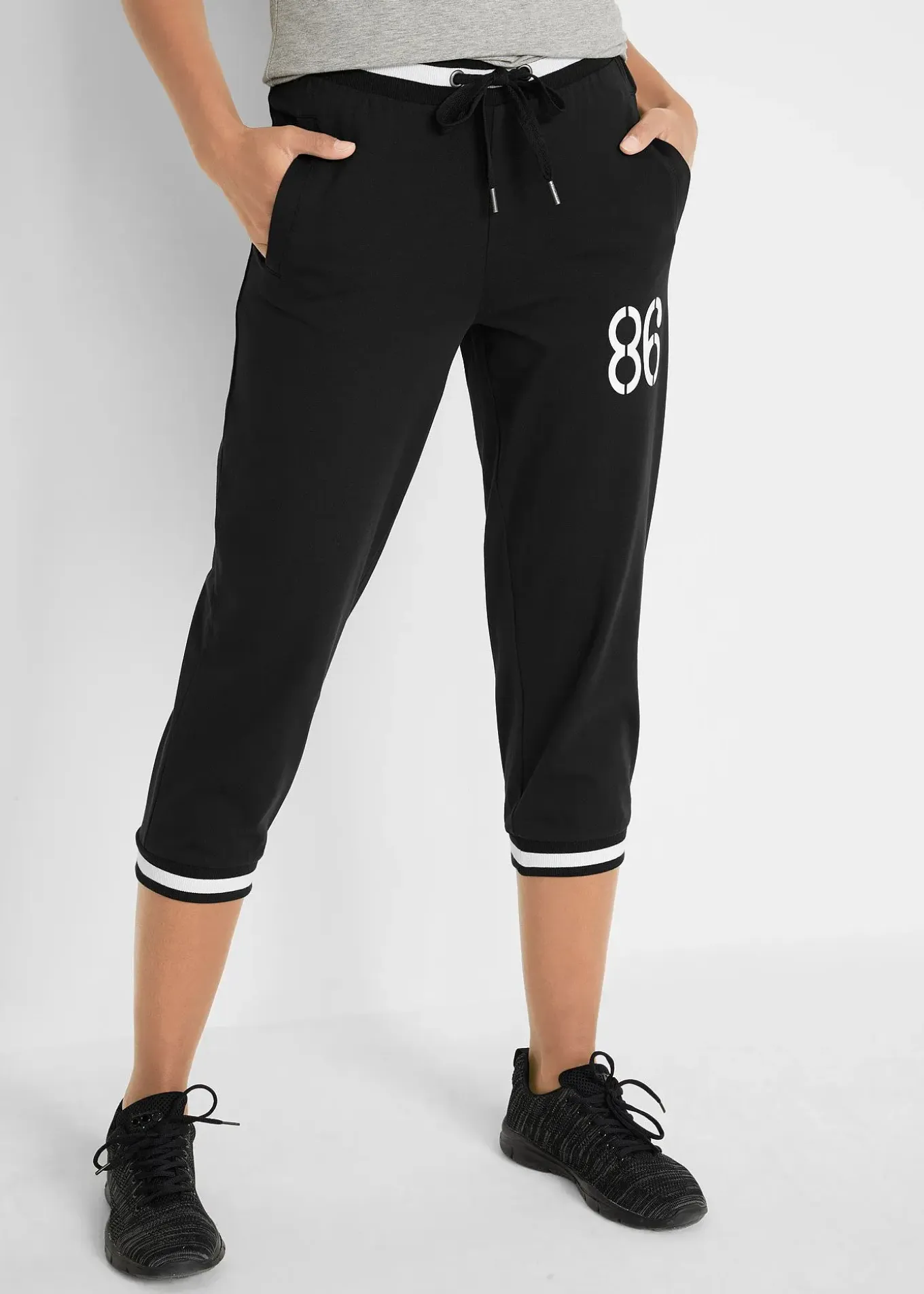 Jogging longueur 3/4 en coton extensible