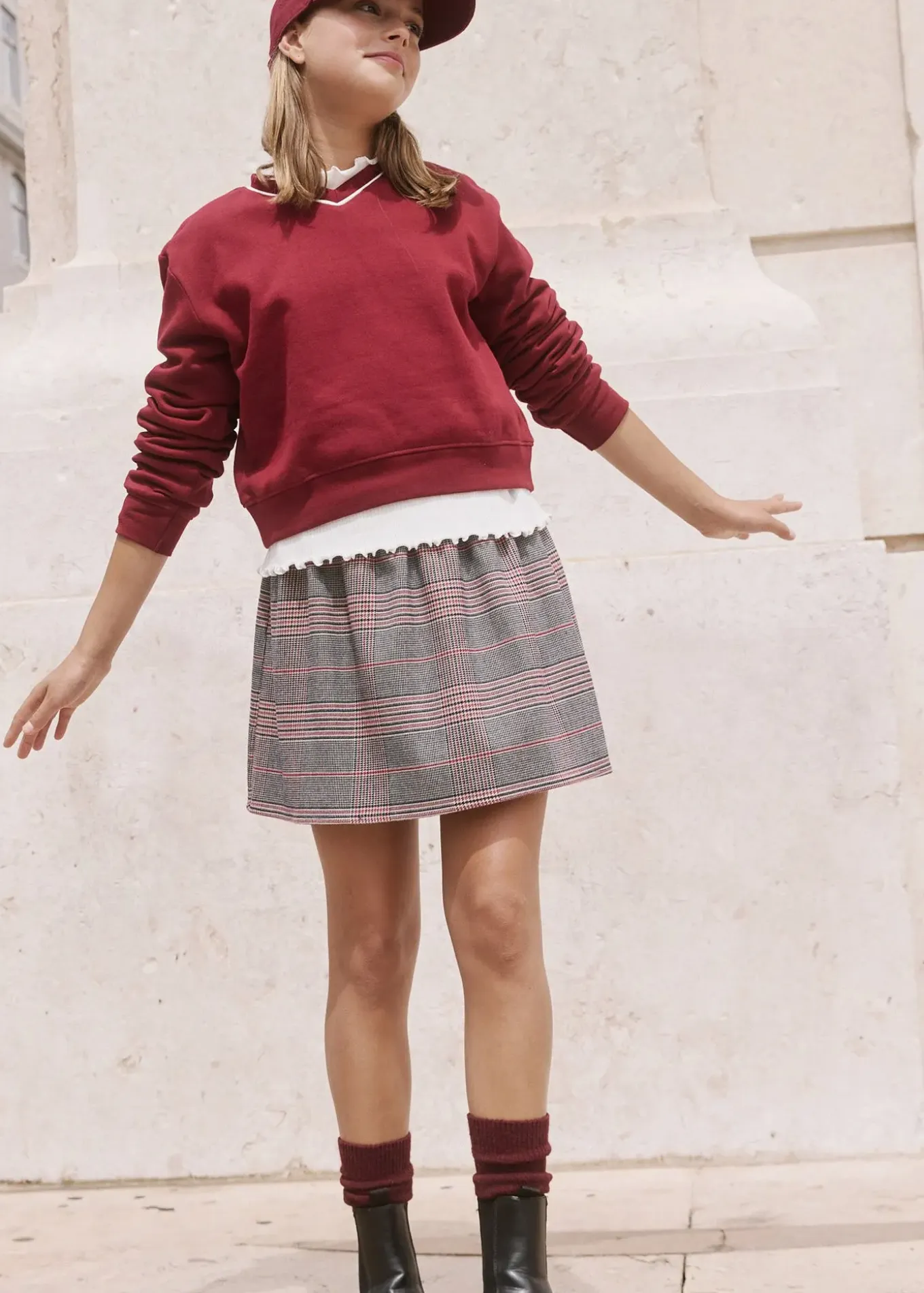 Jupe à taille élastiquée