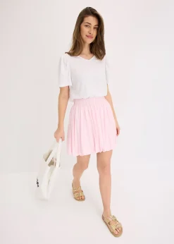 Jupe boule en viscose