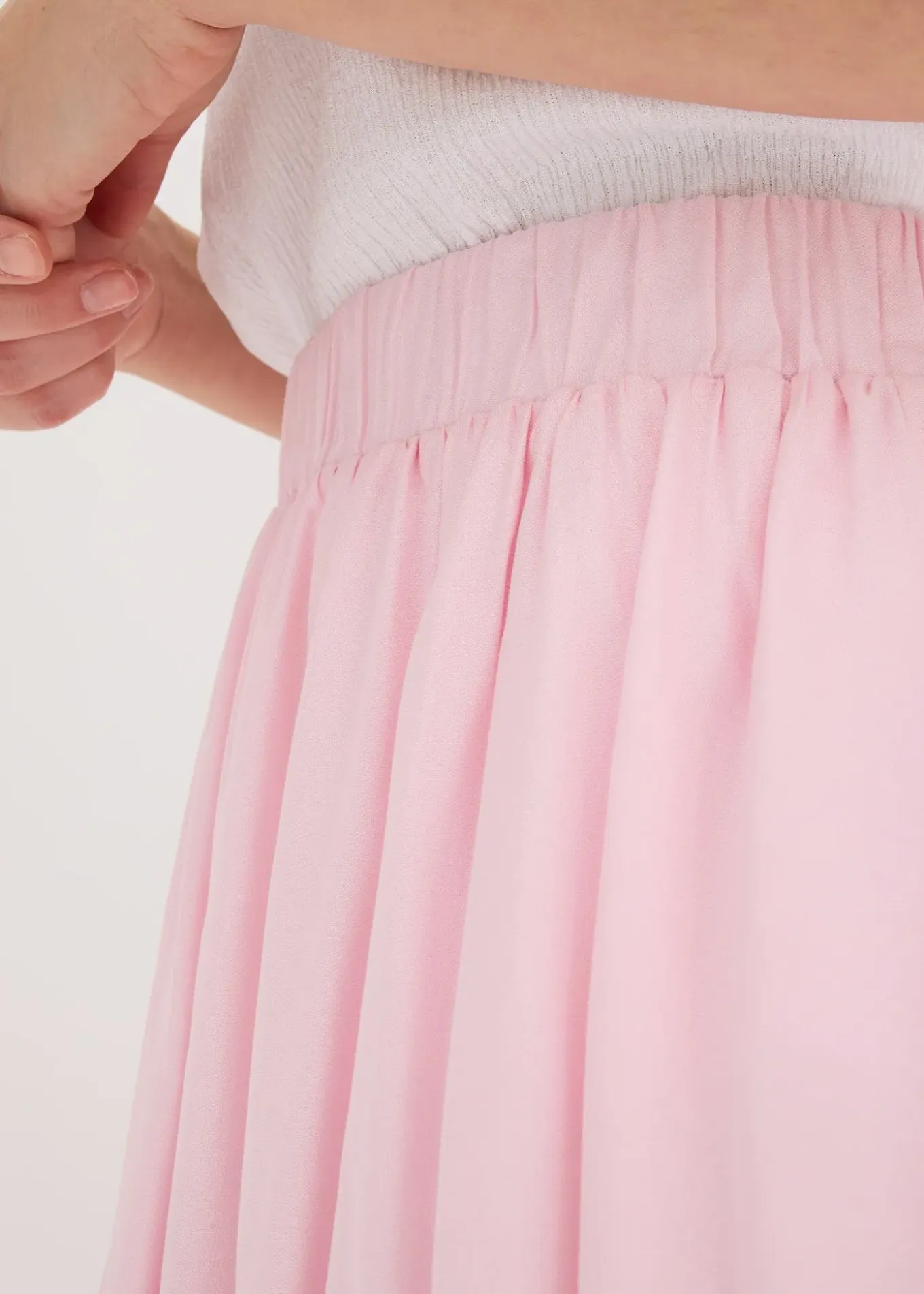 Jupe boule en viscose