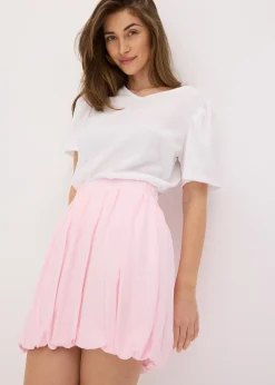 Jupe boule en viscose