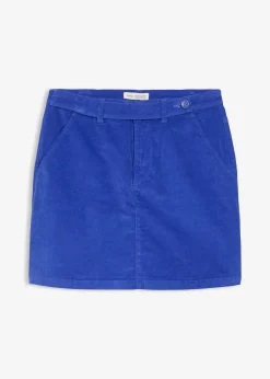 Jupe courte en velours côtelé