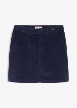 Jupe courte en velours côtelé
