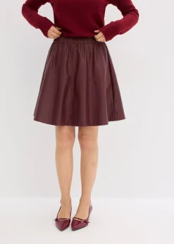 Jupe courte enduite
