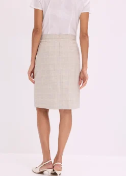 Jupe crayon à carreaux écossais