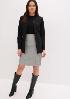 Jupe crayon à carreaux écossais