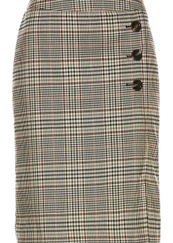 Jupe crayon avec boutons