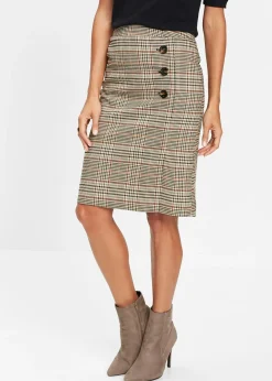 Jupe crayon avec boutons