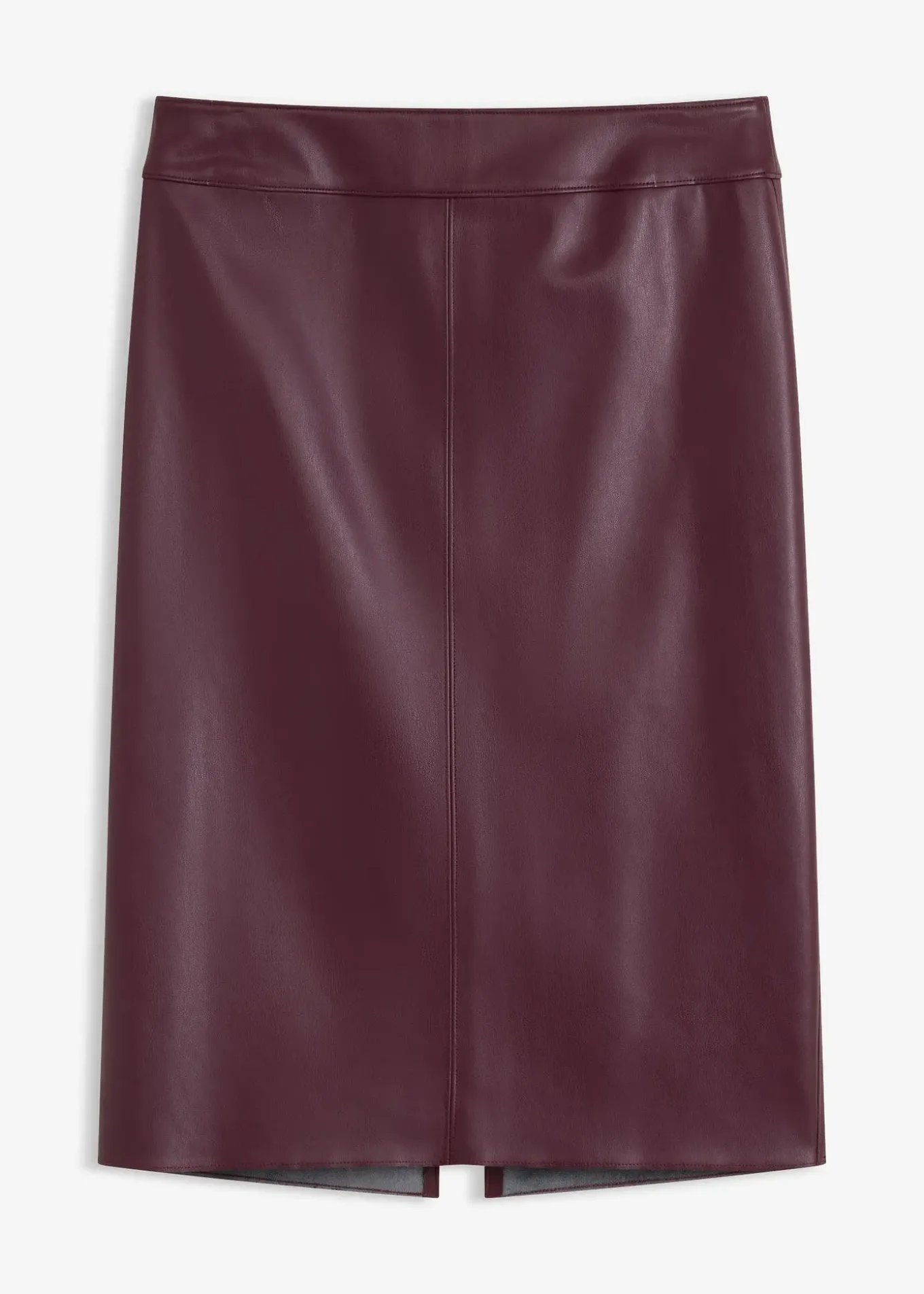 Jupe crayon en suédine, longueur genou