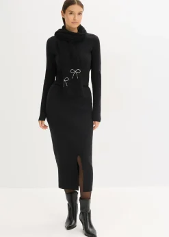 Jupe douce en fine maille de viscose mélangée