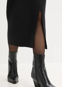 Jupe douce en fine maille de viscose mélangée