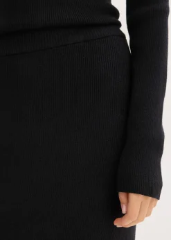 Jupe douce en fine maille de viscose mélangée