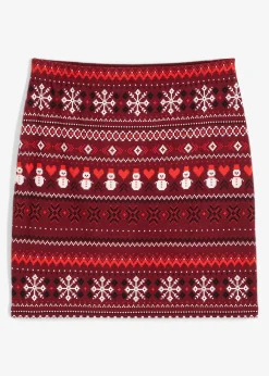 Jupe en coton extensible à imprimé norvégien