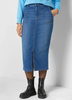 Jupe en jean avec fente