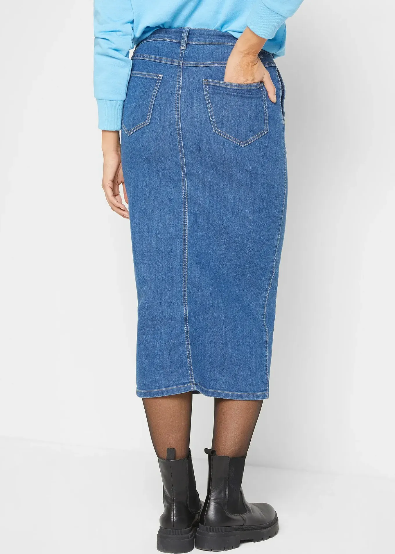 Jupe en jean avec fente