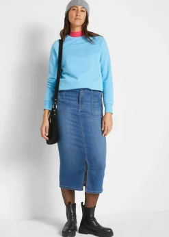 Jupe en jean avec fente