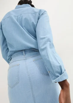 Jupe en jean avec fente