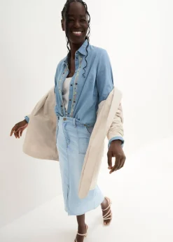 Jupe en jean avec fente