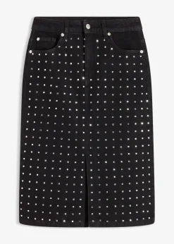 Jupe en jean avec strass