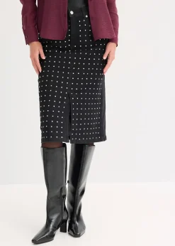 Jupe en jean avec strass