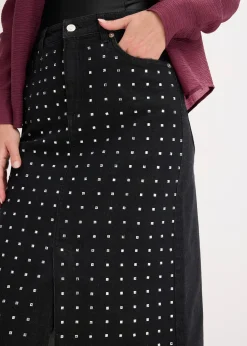 Jupe en jean avec strass