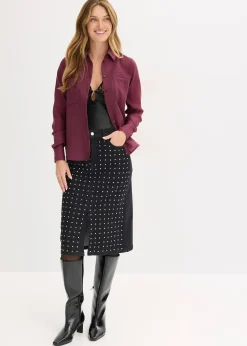 Jupe en jean avec strass