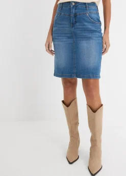 Jupe en jean extensible