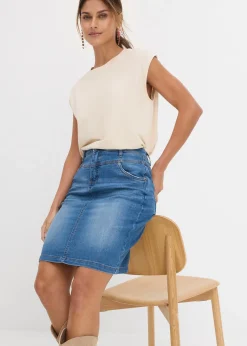 Jupe en jean extensible