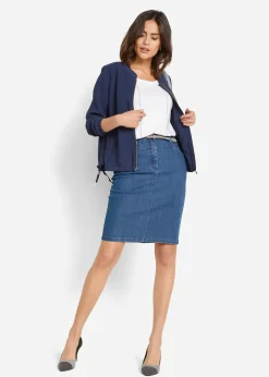 Jupe en jean extensible